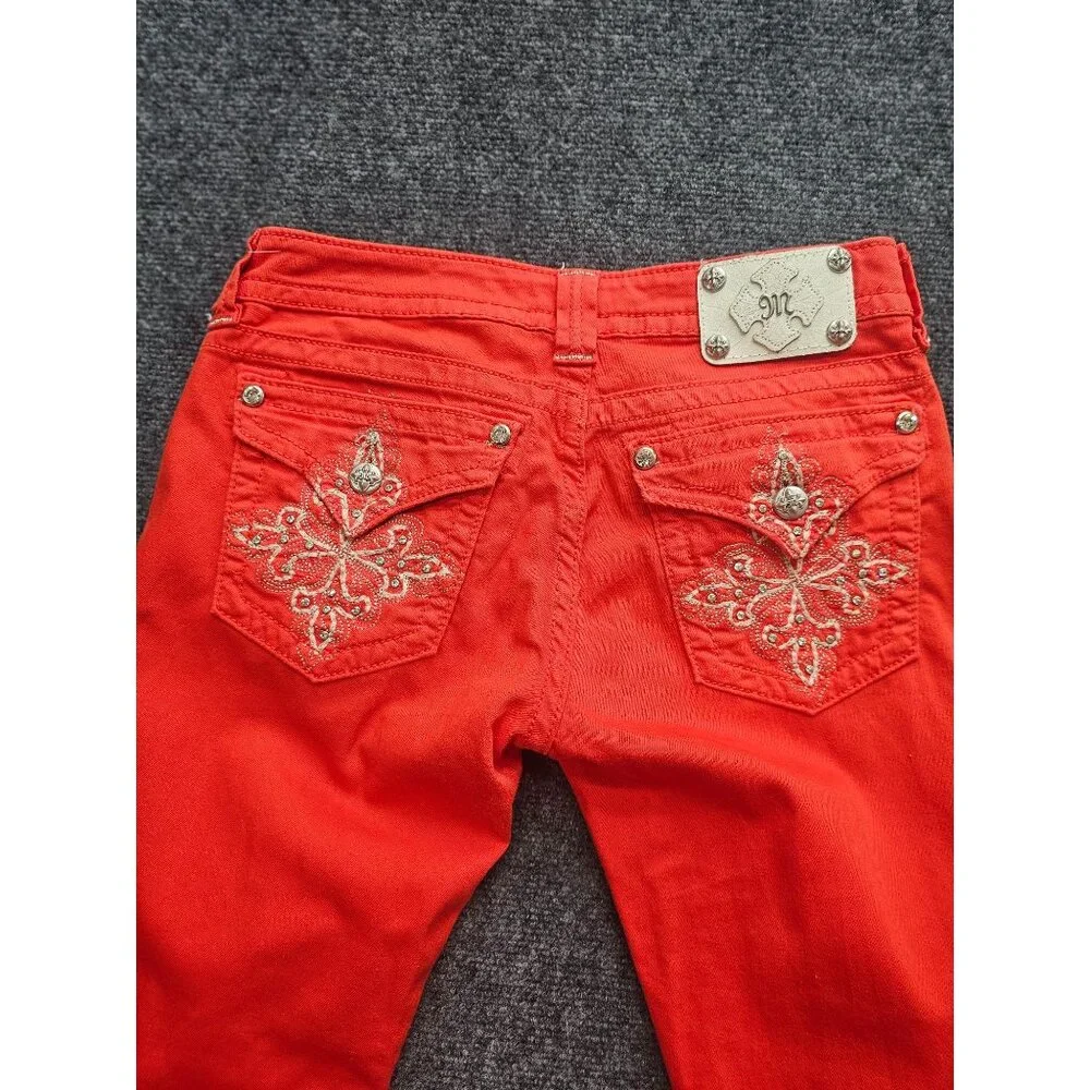 Miss Me Red Skinny Jeans - Picture 4 of 10